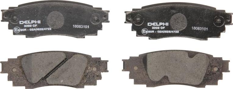 Delphi LP3392 - Set placute frana,frana disc aaoparts.ro