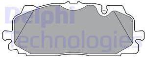 Delphi LP3302-18B1 - Set placute frana,frana disc aaoparts.ro