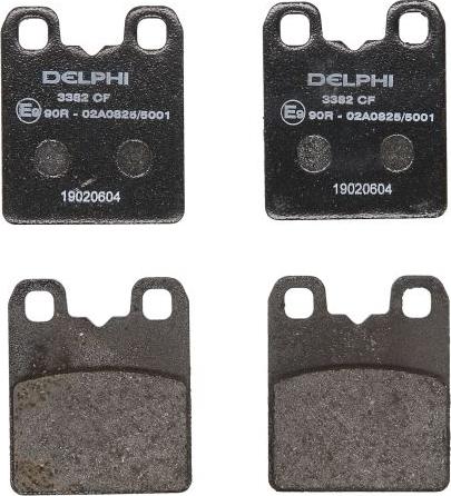 Delphi LP3382 - Set placute de frana,frana de parcare cu disc aaoparts.ro
