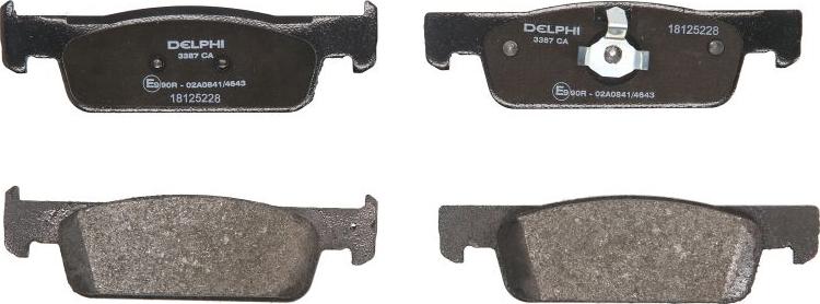 Delphi LP3387 - Set placute frana,frana disc aaoparts.ro
