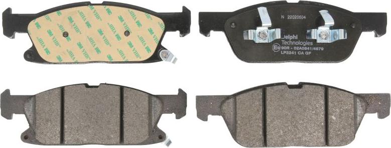 Delphi LP3241 - Set placute frana,frana disc aaoparts.ro