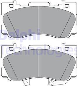 Delphi LP3254 - Set placute frana,frana disc aaoparts.ro