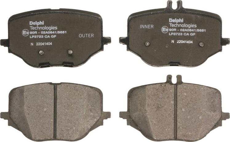 Delphi LP3723 - Set placute frana,frana disc aaoparts.ro
