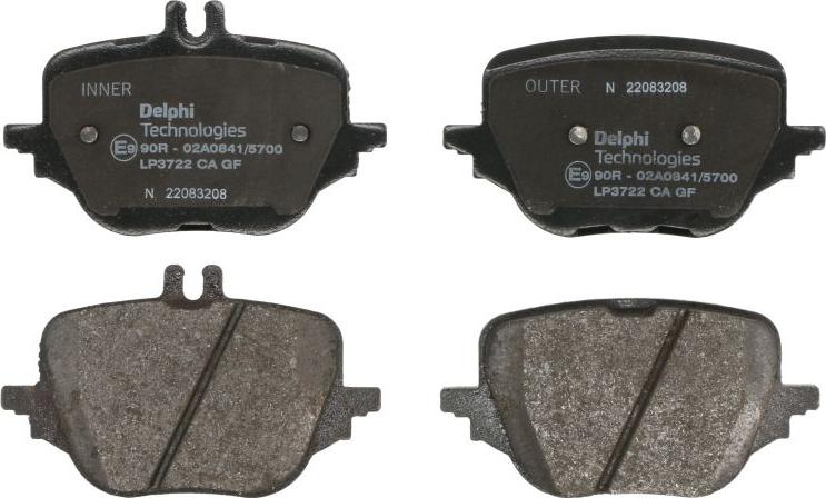 Delphi LP3722 - Set placute frana,frana disc aaoparts.ro