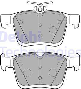 Delphi LP2490 - Set placute frana,frana disc aaoparts.ro