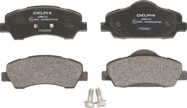 Delphi LP2485 - Set placute frana,frana disc aaoparts.ro