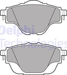 Delphi LP2509 - Set placute frana,frana disc aaoparts.ro