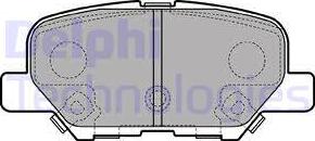 Delphi LP2501 - Set placute frana,frana disc aaoparts.ro