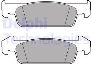 Delphi LP2663 - Set placute frana,frana disc aaoparts.ro