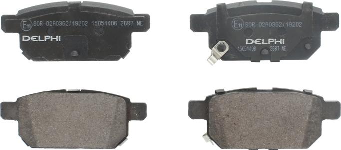 Delphi LP2687 - Set placute frana,frana disc aaoparts.ro