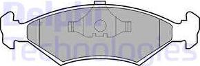 Delphi LP204 - Set placute frana,frana disc aaoparts.ro