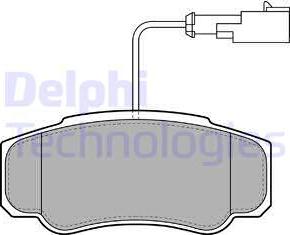 Delphi LP2054 - Set placute frana,frana disc aaoparts.ro