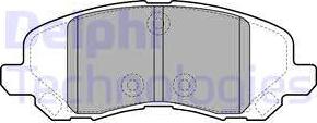 Delphi LP2038 - Set placute frana,frana disc aaoparts.ro