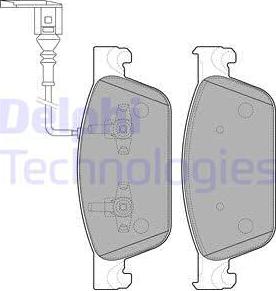 Delphi LP2199 - Set placute frana,frana disc aaoparts.ro