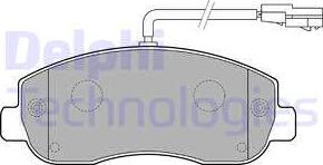 Delphi LP2190 - Set placute frana,frana disc aaoparts.ro