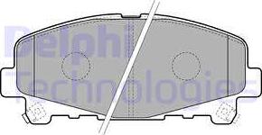 Delphi LP2166 - Set placute frana,frana disc aaoparts.ro