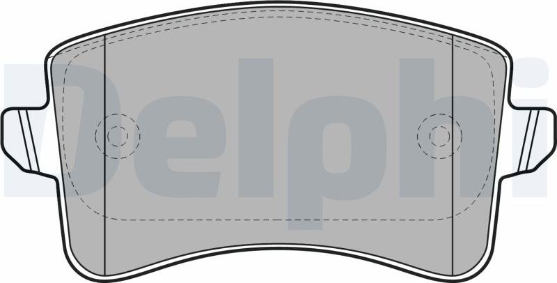 Delphi LP2106-17B1 - Set placute frana,frana disc aaoparts.ro