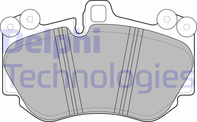 Delphi LP2116 - Set placute frana,frana disc aaoparts.ro