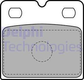 Delphi LP2112 - Set placute de frana,frana de parcare cu disc aaoparts.ro