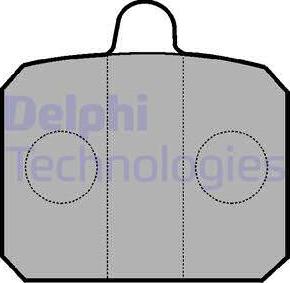 Delphi LP235 - Set placute frana,frana disc aaoparts.ro