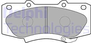 Delphi LP2244 - Set placute frana,frana disc aaoparts.ro