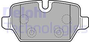 Delphi LP2247-18B1 - Set placute frana,frana disc aaoparts.ro