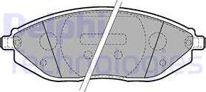 Delphi LP2218 - Set placute frana,frana disc aaoparts.ro