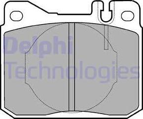 Delphi LP221 - Set placute frana,frana disc aaoparts.ro