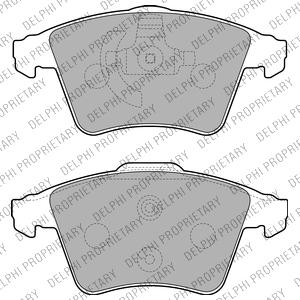 Delphi LP2225 - Set placute frana,frana disc aaoparts.ro