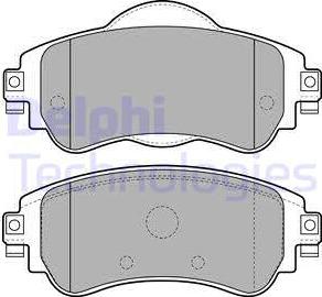 Delphi LP2228 - Set placute frana,frana disc aaoparts.ro