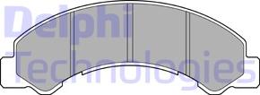 Delphi LP2769 - Set placute frana,frana disc aaoparts.ro