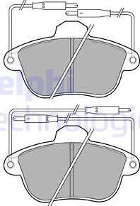 Delphi LP740 - Set placute frana,frana disc aaoparts.ro