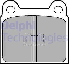 Delphi LP76 - Set placute frana,frana disc aaoparts.ro