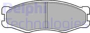 Delphi LP707 - Set placute frana,frana disc aaoparts.ro