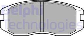 Delphi LP736 - Set placute frana,frana disc aaoparts.ro