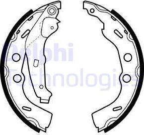 Delphi LS1993 - Set saboti frana aaoparts.ro