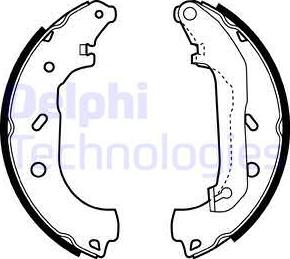 Delphi LS1940 - Set saboti frana aaoparts.ro