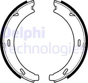 Delphi LS1958 - Set saboti frana, frana de mana aaoparts.ro