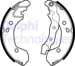 Delphi LS1965 - Set saboti frana aaoparts.ro