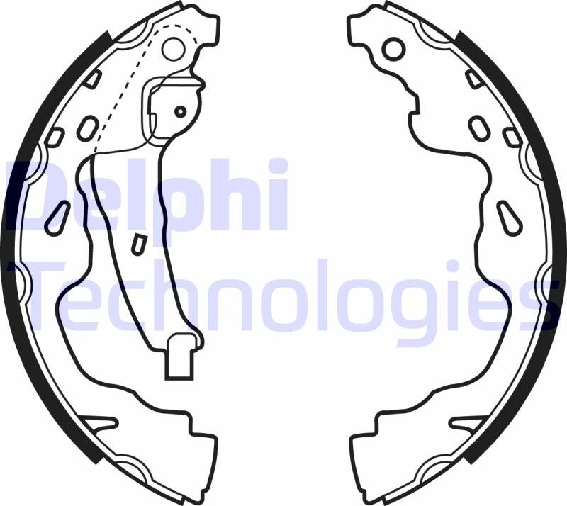 Delphi LS1961 - Set saboti frana aaoparts.ro