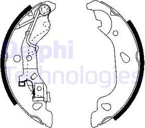 Delphi LS1908 - Set saboti frana aaoparts.ro