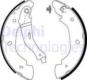 Delphi LS1915 - Set saboti frana aaoparts.ro