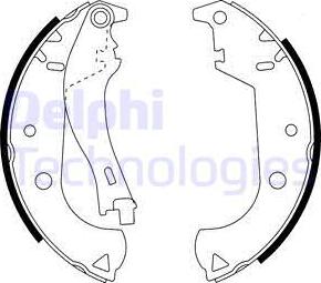 Delphi LS1916 - Set saboti frana aaoparts.ro