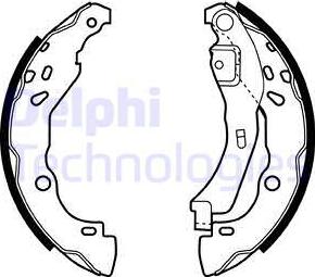 Delphi LS1929 - Set saboti frana aaoparts.ro