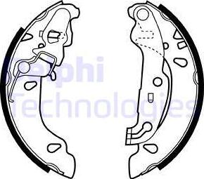 Delphi LS1926 - Set saboti frana aaoparts.ro