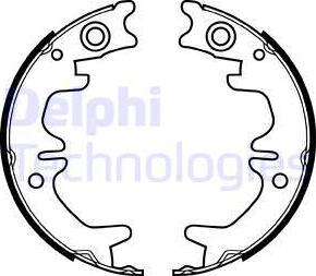 Delphi LS1974 - Set saboti frana, frana de mana aaoparts.ro
