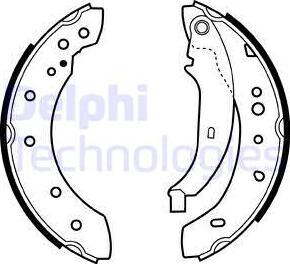 Delphi LS1972 - Set saboti frana aaoparts.ro