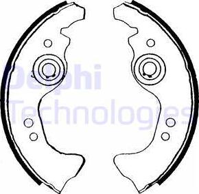 Delphi LS1453 - Set saboti frana aaoparts.ro