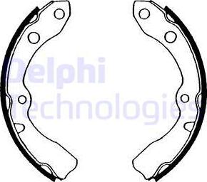 Delphi LS1569 - Set saboti frana aaoparts.ro