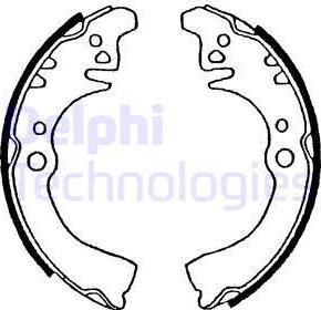 Delphi LS1509 - Set saboti frana aaoparts.ro